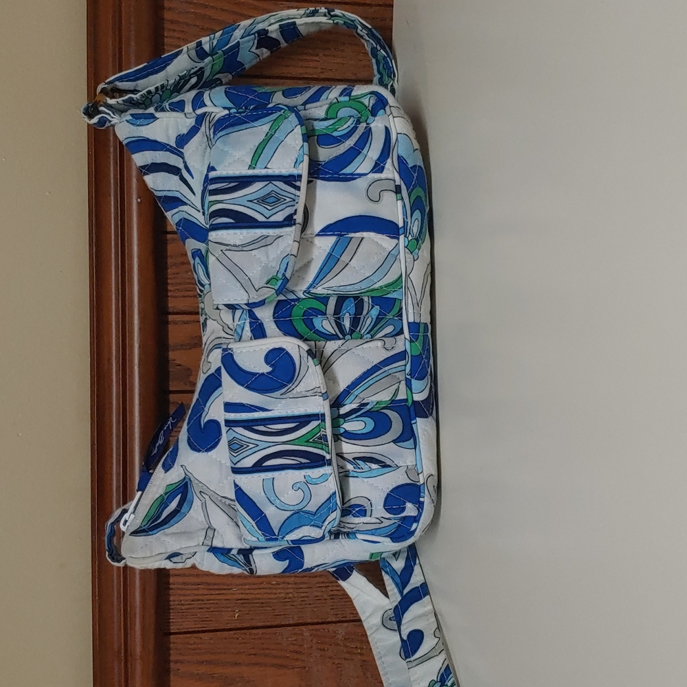 Vera Bradley Blue and Green Crossbody Bag